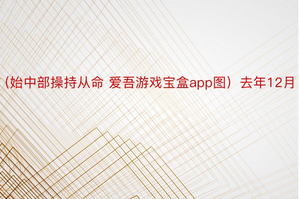 （始中部操持从命 爱吾游戏宝盒app图）去年12月